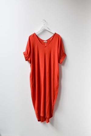 
                  
                    V-neck Relax Long Dress
                  
                