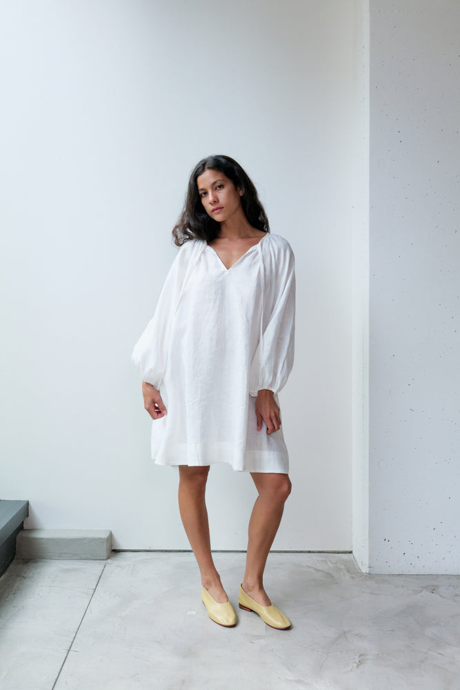 Linen A-line Short Dress