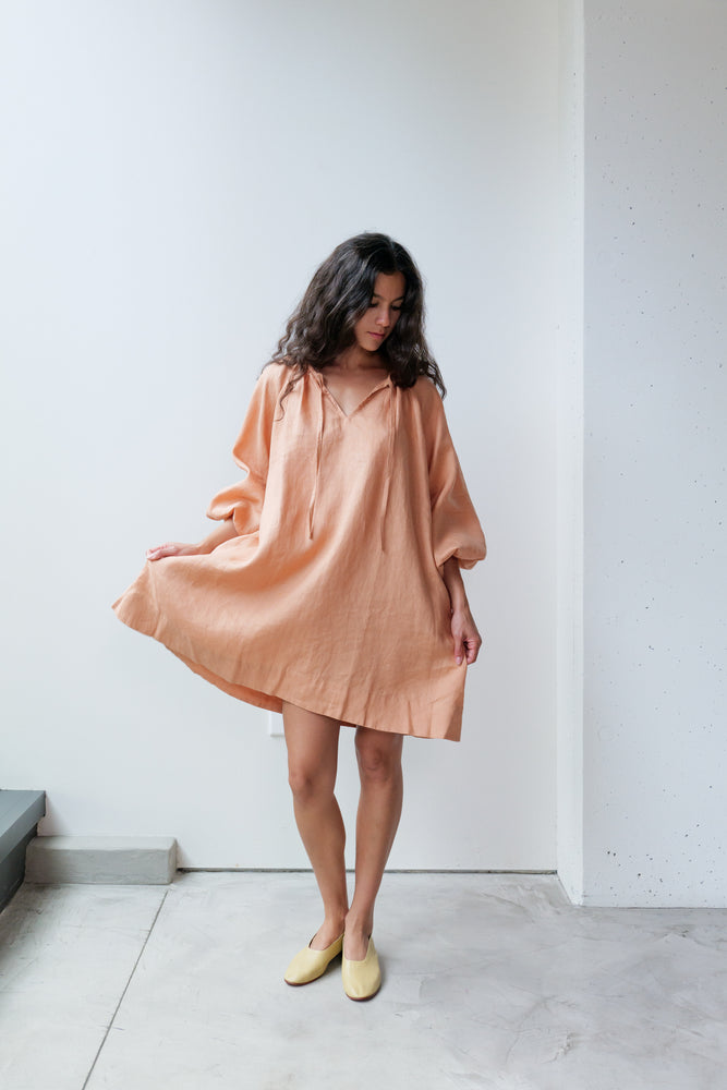 
                  
                    Linen A-line Short Dress
                  
                