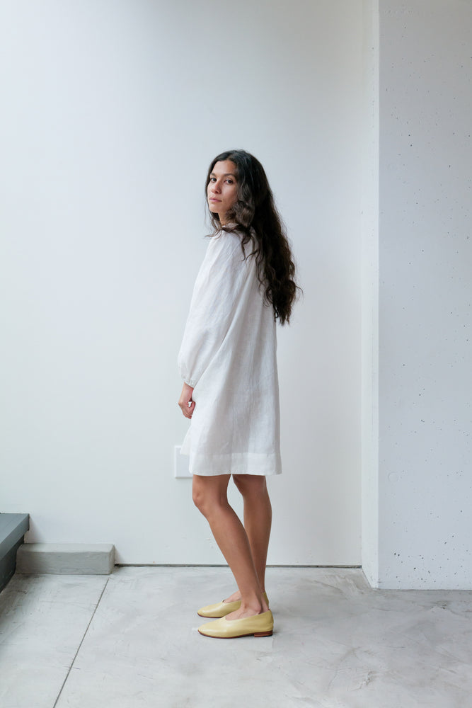 
                  
                    Linen A-line Short Dress
                  
                