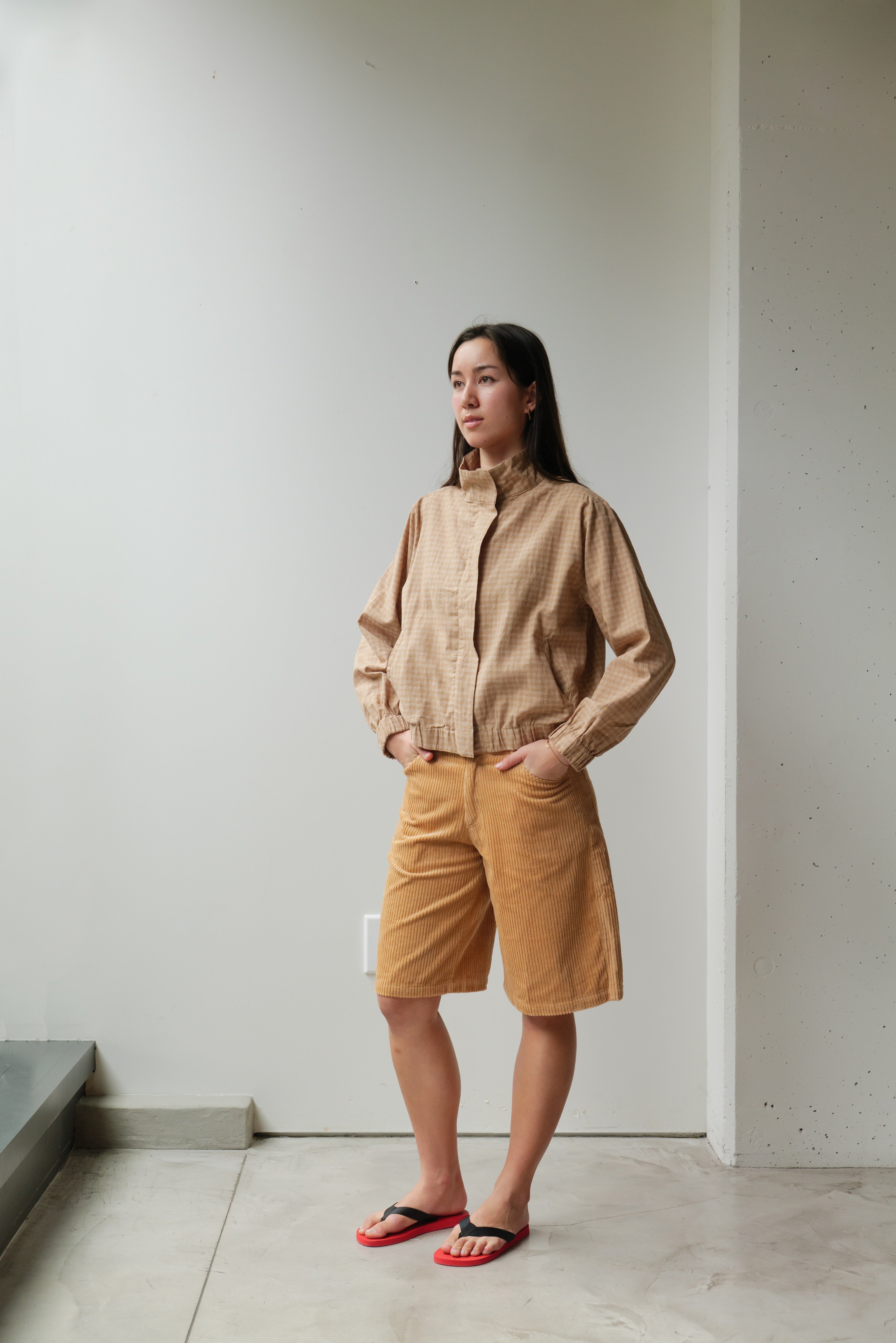 Stand Collar Shirt Jacket – at Dawn. O'AHU