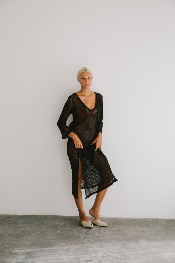 Mesh Long Cover-up