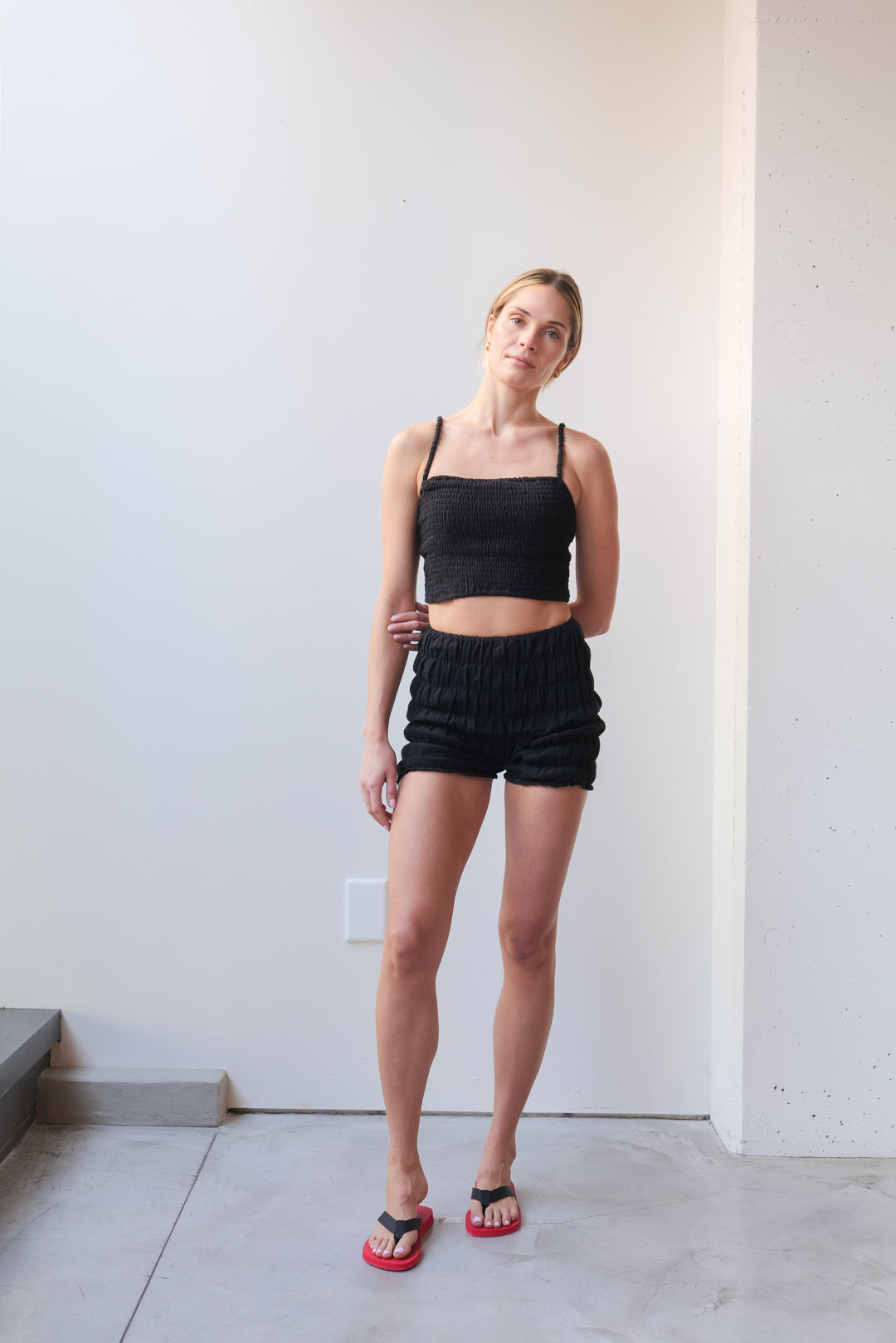 ald1 アンシン着用 短丈 ボーダーt y2k archive サンウォン Biker Shorts – at Dawn. O'AHU