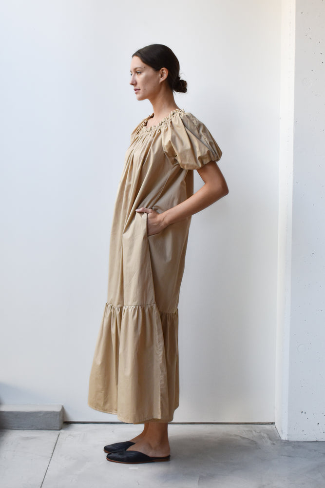 
                  
                    Smock Long Dress with Belt
                  
                