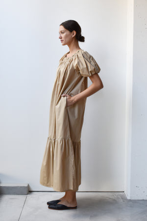 
                  
                    Smock Long Dress with Belt
                  
                