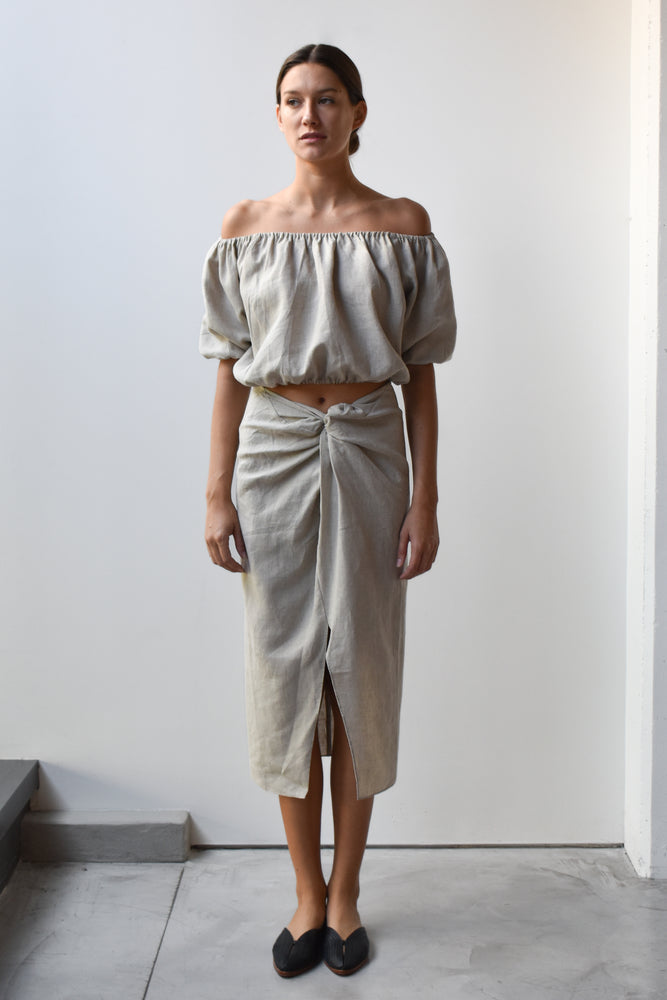 
                  
                    Mid Pencil Skirt (Linen Blend)
                  
                