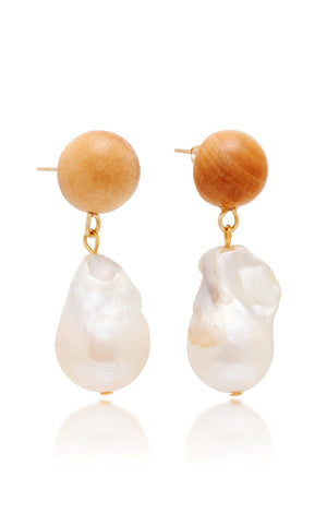 
                  
                    Baroque Pearl Drop Earrings
                  
                