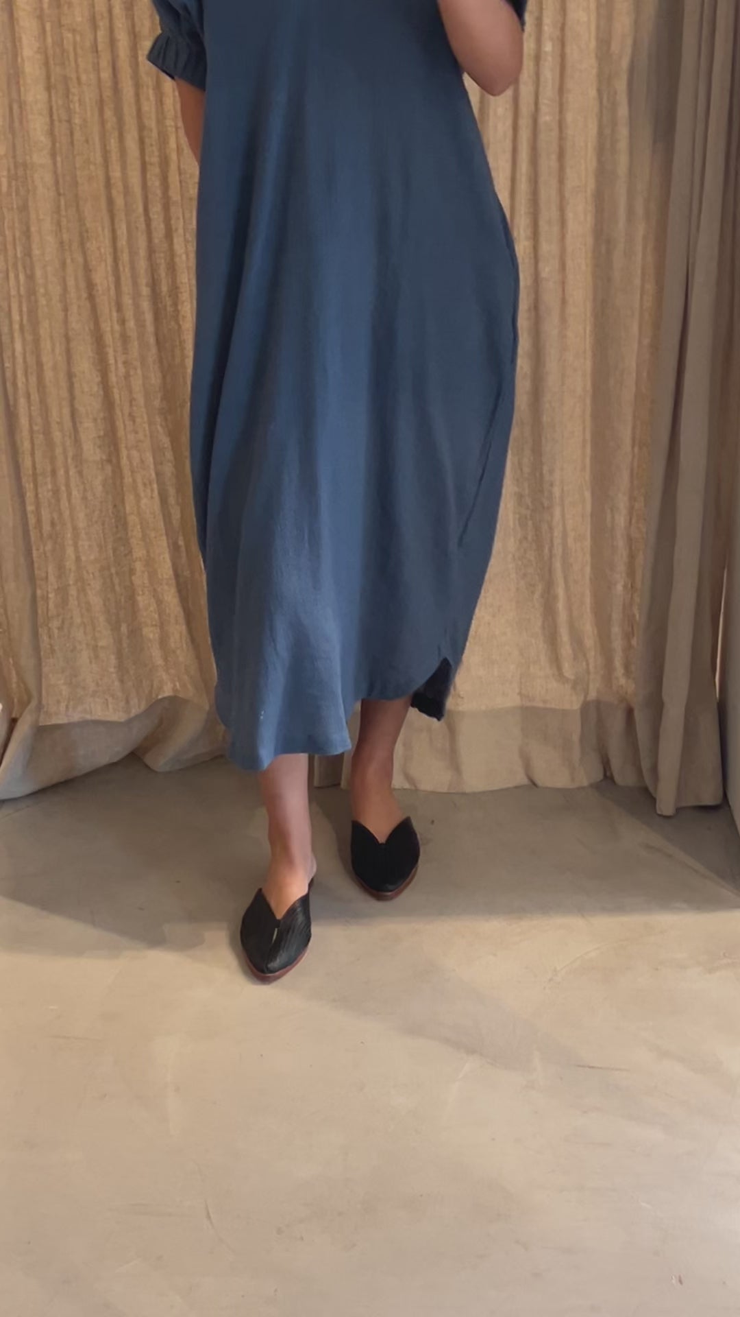 V-neck Relax Long Dress