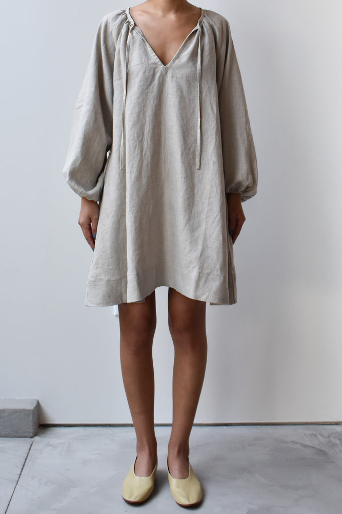 
                  
                    Linen A-line Short Dress
                  
                