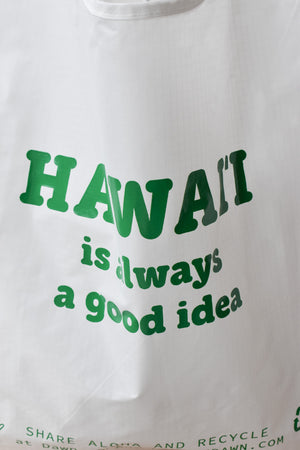 
                  
                    "Hawaii" Standard Baggu - White x Brite Green
                  
                